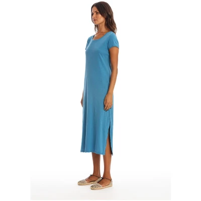 RAVENS VIEW IBIZA Damen vegan Kleid Lara Maui Blau