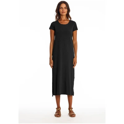 RAVENS VIEW IBIZA Damen vegan Kleid Lara Schwarz