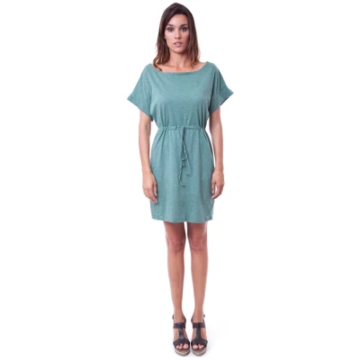 RAVENS VIEW IBIZA Damen vegan Kleid Sonne Chinois Grün