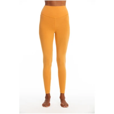 RAVENS VIEW IBIZA Damen vegan Legging Deva Gold Sand Gelb