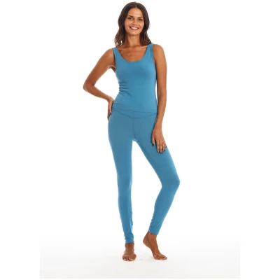 RAVENS VIEW IBIZA Damen vegan Legging Deva Maui Blau