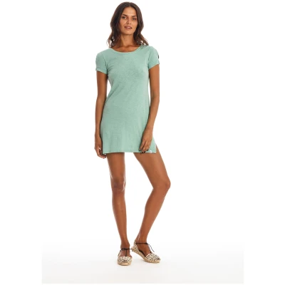 RAVENS VIEW IBIZA Damen vegan Minikleid Mia Cameo Grün