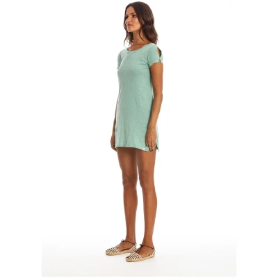 RAVENS VIEW IBIZA Damen vegan Minikleid Mia Cameo Grün