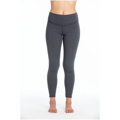 RAVENS VIEW IBIZA Damen vegan Yoga Legging Plus Lava Blau