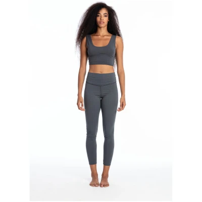 RAVENS VIEW IBIZA Damen vegan Yoga Legging Plus Lava Blau