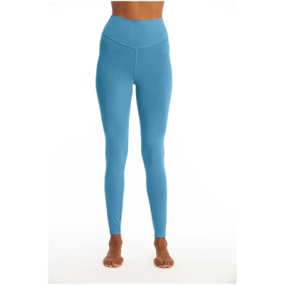 RAVENS VIEW IBIZA Damen vegan Yoga Legging Plus Maui Blau