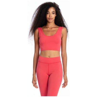 RAVENS VIEW IBIZA Damen vegan Yoga Top Elektrisch Rot