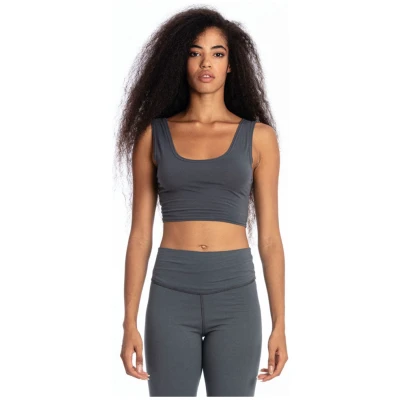 RAVENS VIEW IBIZA Damen vegan Yoga Top Lava Blau