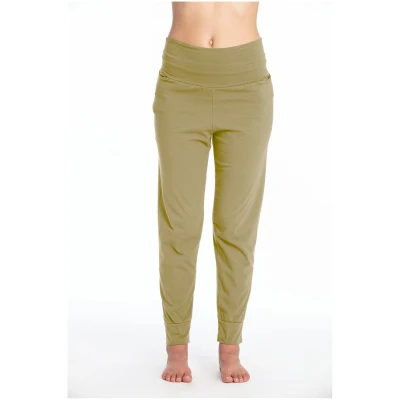 RAVENS VIEW IBIZA Damen vegan Yogahose Goa Dunkel Aloe Grün
