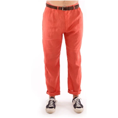 RAVENS VIEW IBIZA Herren vegan Hose Positano Terracotta Orange