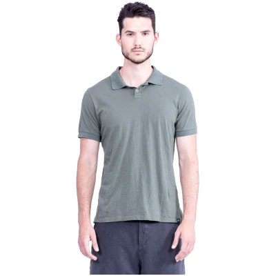 RAVENS VIEW IBIZA Herren vegan Polo-T-Shirt Khaki Grün