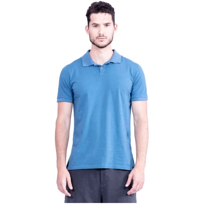 RAVENS VIEW IBIZA Herren vegan Polo-T-Shirt Maui Blau
