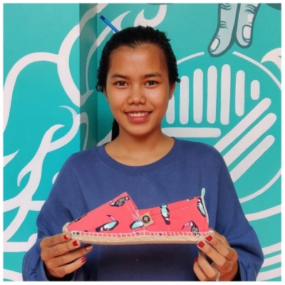 REFISHED fair fashion Espadrilles 'HAPPINESS' (Bird)