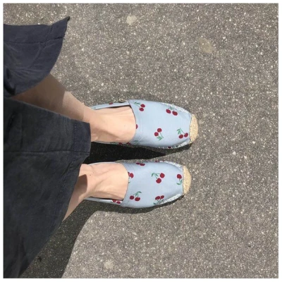 REFISHED fair fashion Espadrilles 'HAPPINESS' (Cherry)