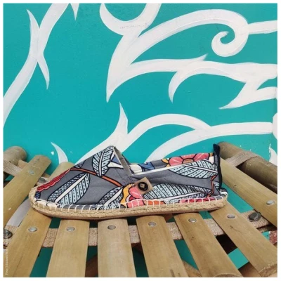 REFISHED fair fashion Espadrilles 'HAPPINESS' (Flower Power)