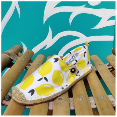 REFISHED fair fashion Espadrilles 'HAPPINESS' (Lemon)