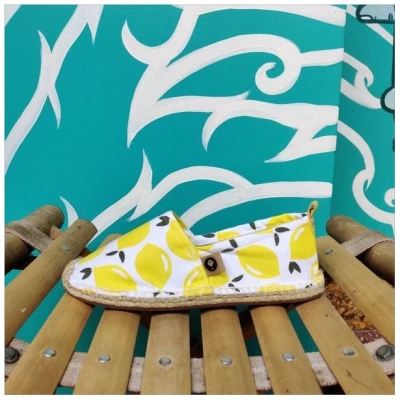 REFISHED fair fashion Espadrilles 'HAPPINESS' (Lemon)