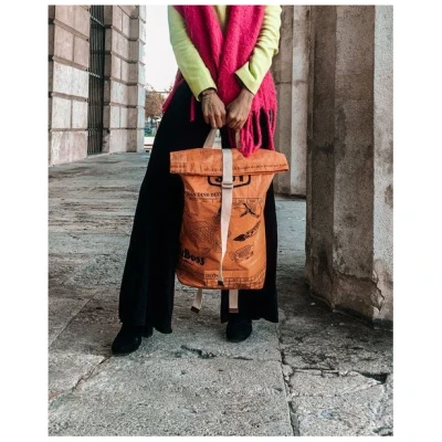 REFISHED fair fashion Rucksack 'BACKPACK' - upcycelte Fischfuttersäcke