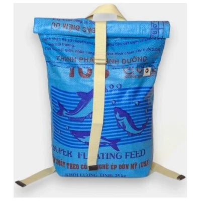 REFISHED fair fashion Rucksack 'BACKPACK' - upcycelte Fischfuttersäcke