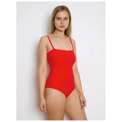 RENDL Swimsuit No.8 - Minimalistischer Badeanzug mit Spaghetti Trägern