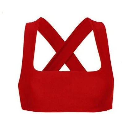RENDL Top No.1 - Bikini Top mit breiten, überkreuzten Trägern