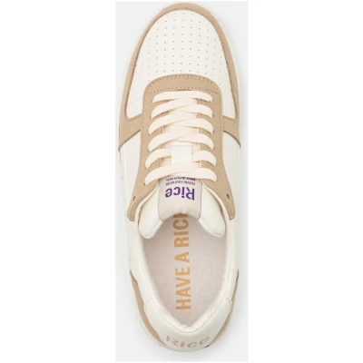 RICE Herren vegan Sneaker Open21 Beige Ecru