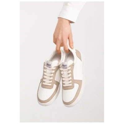 RICE Sneaker Vegan Unisex - OPEN21 Beige Ecru