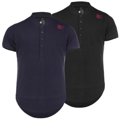 ROCKBODY 2er Pack Herren Poloshirt / Antony / Bio-Baumwolle / Stehkragen / Polo-Pique