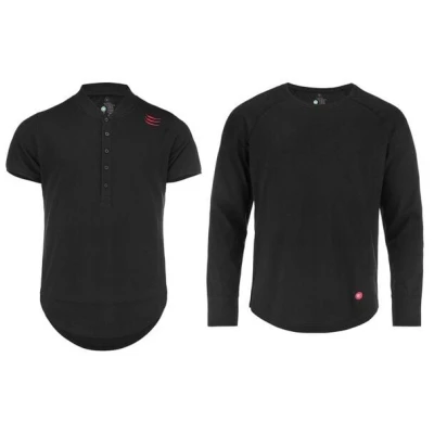 ROCKBODY 2er Set Herren Poloshirt / Herren Longsleeve / Bio-Baumwolle /