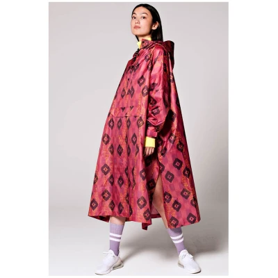 Rainkiss Damen vegan Poncho Ikat