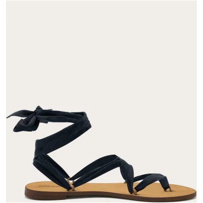 Rarámuri Damen vegan Sandalen Cancun Schwarz
