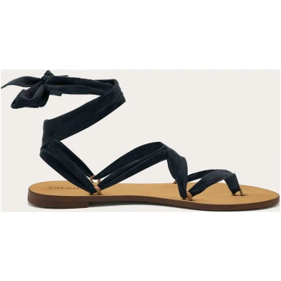 Rarámuri Damen vegan Sandalen Cancun Schwarz