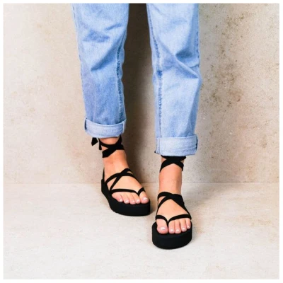 Rarámuri Plateau-Sandalen mit austauschbaren Bändern - Charo Vegan