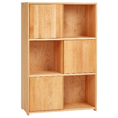 Regal aus massivem Erlenholz, natur H 122 x B 80 x T 35 cm