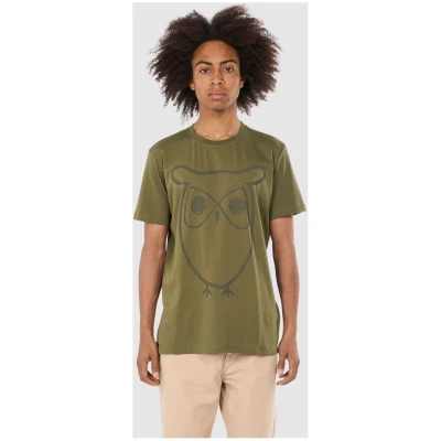 Regular Big Owl Front Print T-Shirt