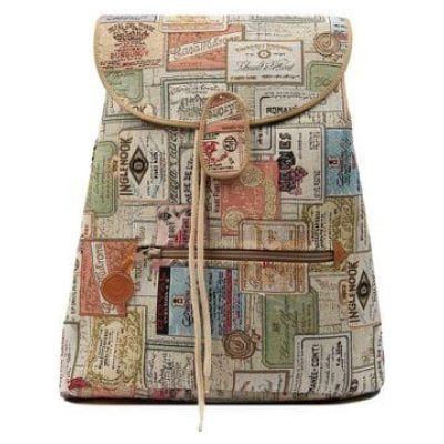 Risorse Future Baumwoll Rucksack Vintage Label