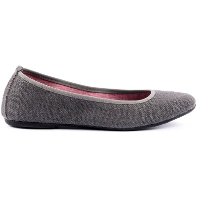 Risorse Future Damen vegan Ballerina Cenerentola Anthrazit