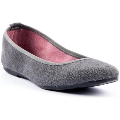 Risorse Future Damen vegan Ballerina Cenerentola Anthrazit