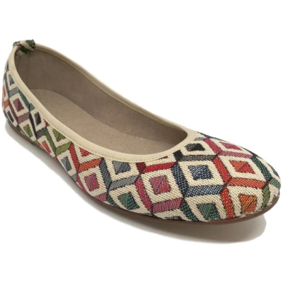 Risorse Future Damen vegan Ballerina Cenerentola Rhombic