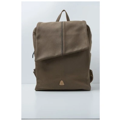 Ritagli di G Damen Leder Laptop Rucksack MARTIN für Studium oder Arbeit - 100% Made in Italy