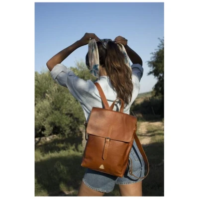 Ritagli di G LIMITED EDITION!! - Damen Leder Laptop Rucksack ALEXA für Studium oder Arbeit - 100% Made in Italy
