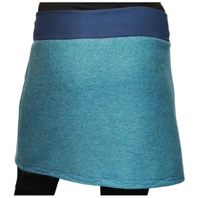 Rock Wollrock kurz Wollwalk bio Unikat mit Stickerei liebewicht