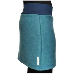 Rock Wollrock kurz Wollwalk bio Unikat mit Stickerei liebewicht