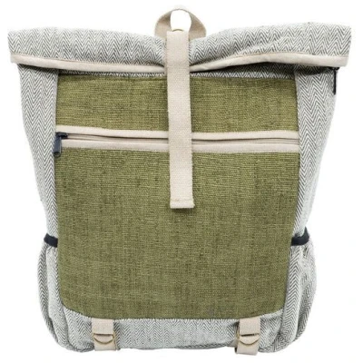 Rolltop Rucksack Damen Herren Hanf Baumwolle | seasara "made by Rajkumar"