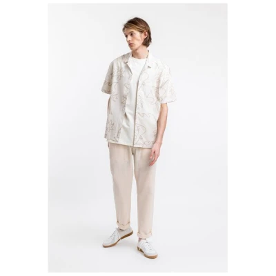 Rotholz Beachside Bowling Hemd Off-White