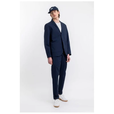 Rotholz Workwear Blazer aus Bio Ripstop Blau