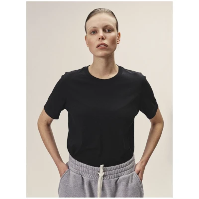 Round Neck T-Shirt Black - Organic Cotton