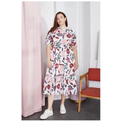 SABINNA Nora Dress Abstract Flowers