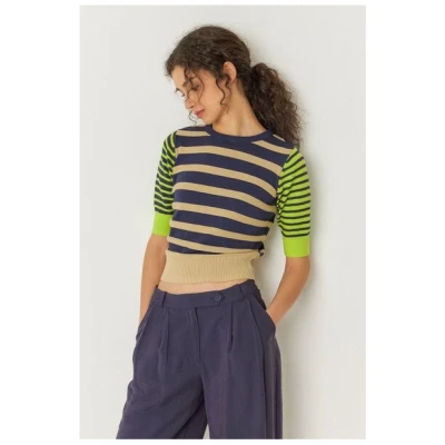 SKFK Muike - Halbarm Strickshirt
