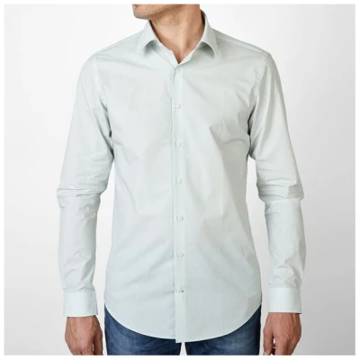 SKOT Fashion Nachhaltige Langarm Herren Hemd Apple und Pink Business